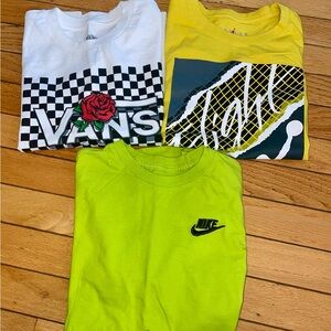 NIKE/VANS/JORDAN T-SHIRT BUNDLE SZ 8/10